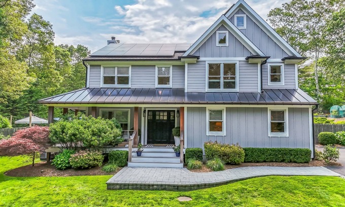 Hampton Bays House | Heated pool and bunk room!