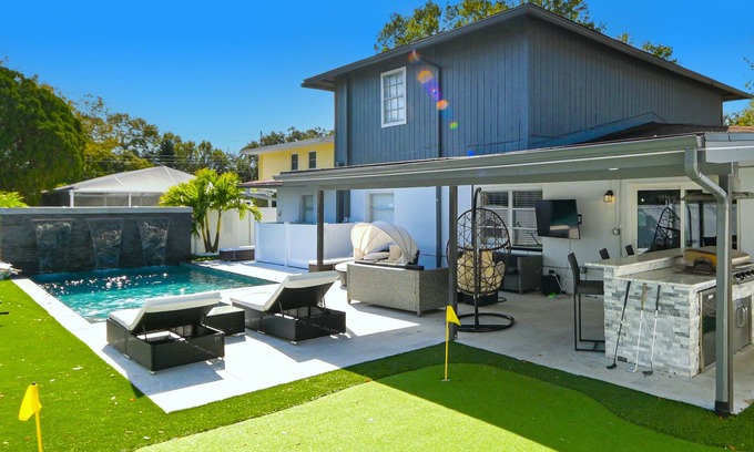 Town N County Park House | Heated Pool Modern Paradise in a Perfect Location