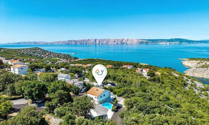 Klenovica House | Hidden Pool House With Sea View, Klenovica, Croatia