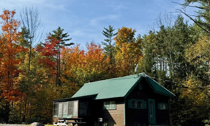 Chestertown House | Hide-A-Way Cabin, Pool & AC, Authetic Adirondack Cabin Steps from Loon Lake