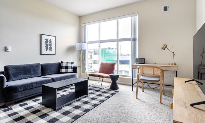 South San Francisco Apartment | Hip South SF 2BR w/ W/D, Gym, Pool, next to BART and TJ, by Blueground