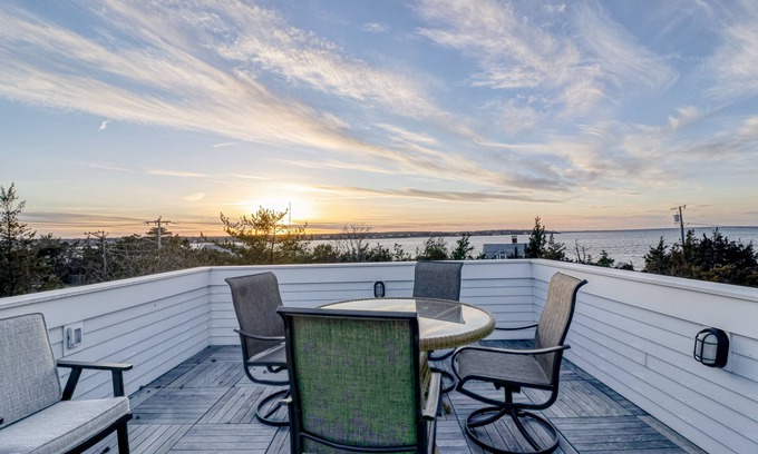 East Chop House | Historic, dog-friendly beach view house with fast WiFi, ocean view, & grill