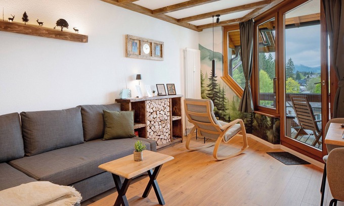 Titisee-Neustadt Apartment | Holiday Apartment 'Am Bärenhof' with Mountain View, Sauna, Balcony and Wi-Fi