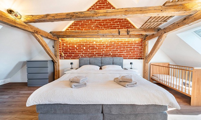 Nikolaivorstadt House | Holiday Home 'Feriehaus1856de with Sauna' with Shared Garden and Wi-Fi