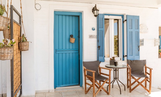 Agios Ioannis House | Holiday Home 'Porto Galini Tinos Karya 102' with Sea View, Wi-Fi and Air Conditioning