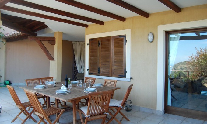 Villasimius House | Holiday house in the center of Villasimius in residential area - sea view terrace