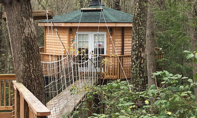 Hico Cabin | Holly Rock: Cozy Escape in the Treetops w/Hot Tub!