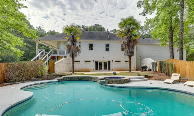 Ellenwood House | Home Theater & Game Room: Chic Abode in Ellenwood!