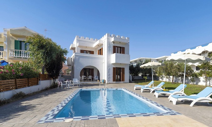 Kolymbia Villa | Homerez - Sunny Kolympia Villa with Private Pool