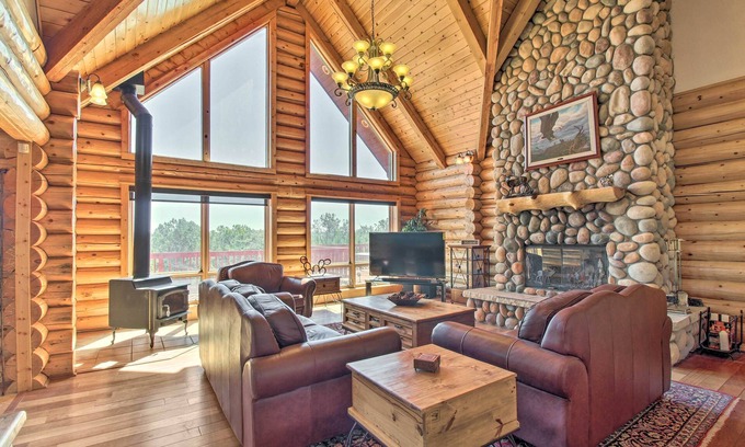 Show Low House | Hot Tub, Game Room & Theater: Luxe Show Low Home