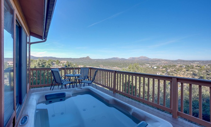 Prescott House | Hot Tub, Mountain Views: Scenic Prescott Home