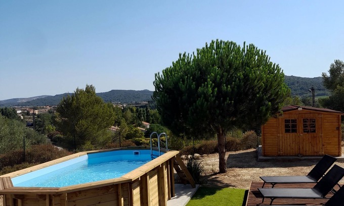 Saint-Andre-de-Roquelongue Villa | House ALL COMFORT, IMPRENABLE VIEW, no ViS à Vis, Private swimming pool