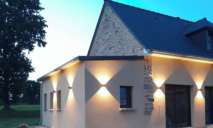 Saint-Quentin-sur-le-Homme Cottage | House 70m2, 20 min from Mont-Michel, Wi-Fi