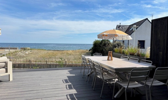 Loctudy House | House 1st line - sea view on the beach Bretagne
