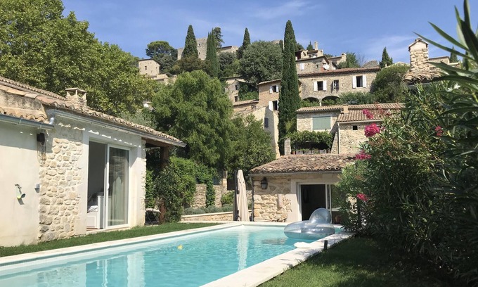 La Roque-sur-Ceze House | House 6/8 people with swimming pool in one of the most beautiful villages in France