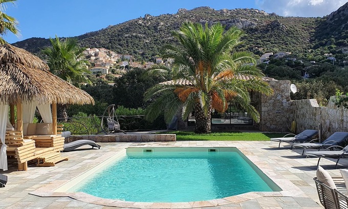 Lumio House | House 60 m2 Nice amenities, swimming pool, jacuzzi, near Calvi beach airport