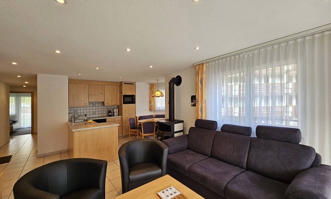Saas-Fee Apartment | House Nicoletta, 4-room flat on the 3rd floor in a prime location on the main road and slopes