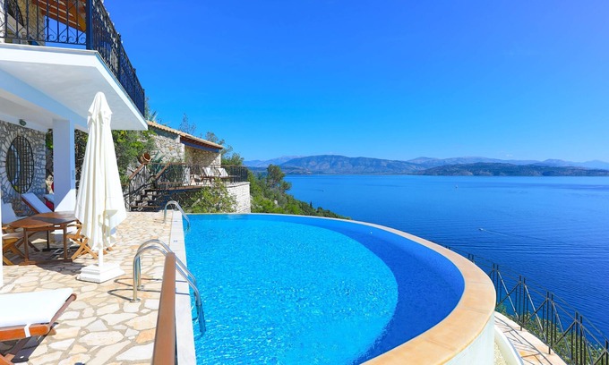 Katavolos Villa | House on the Rocks: Stunning views, Luxury, amazing private pool