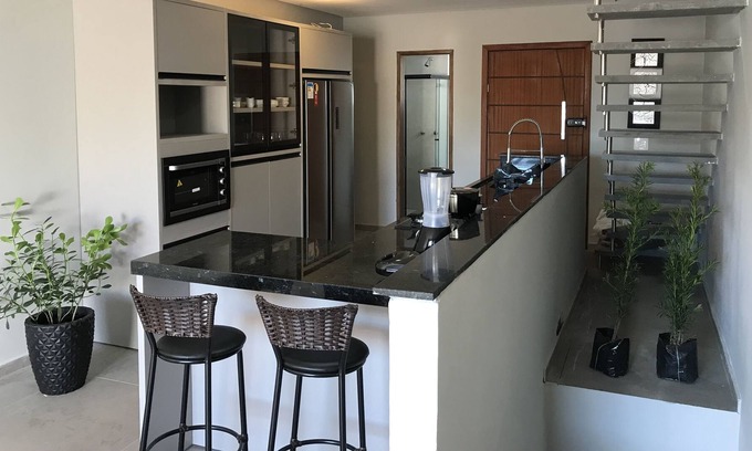 Campeche Norte House | HOUSE with 4 bedrooms, Jacuzzi and BBQ, penthouse overlooking the sea, 400m from the beach