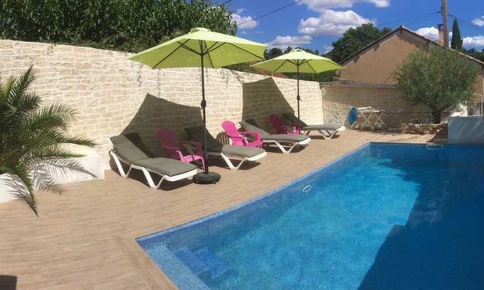 Les 3 Ponts House | House with private pool - quiet - Nîmes on foot