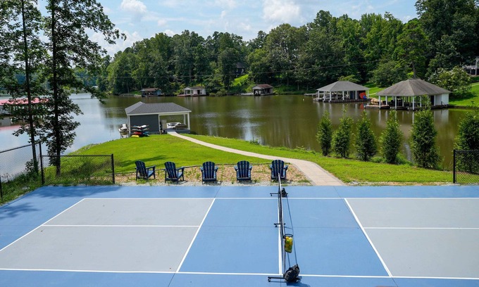 Semora House | Hyco Pickle Pointe. Lakefront 4 bed 3 bath w/private pickleball court
