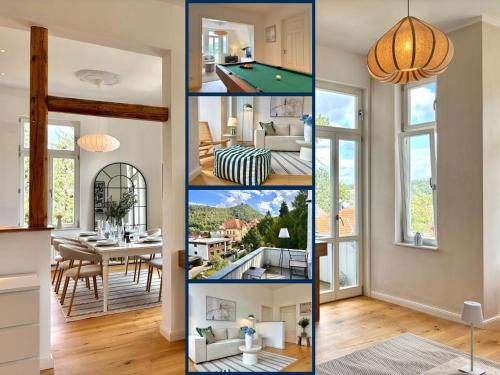 Oberdorla Apartment | HyggeLiving - NEU - LUXUS - Villa - Bergblick - 3 Balkone - Parken - 100qm