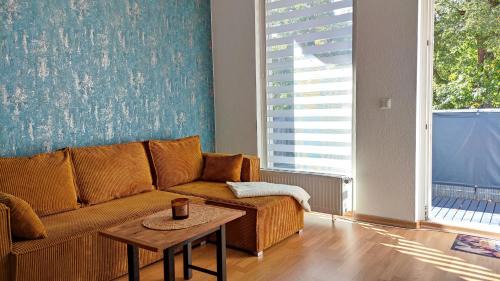 Bad Schmiedeberg Apartment | Im Herzen der Kurstadt, Balkon, Küche, Blick ins Grüne, radfreundlich