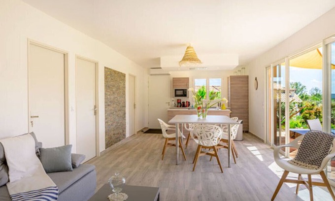 Berlou House | "in the middle flows a stream" . rental with jacuzzi, beautiful view, south terrace