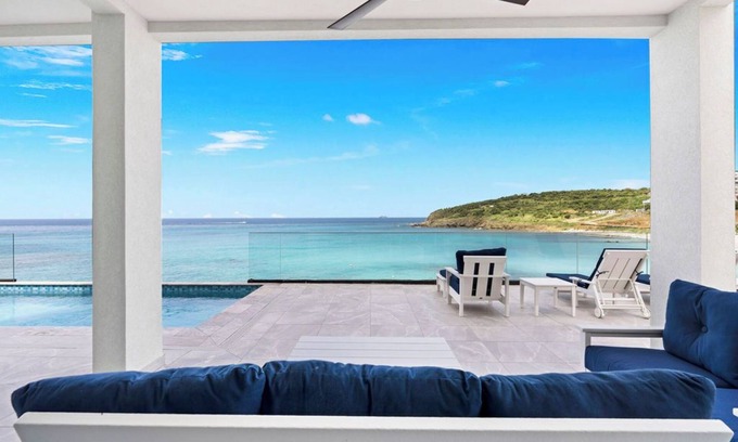 Cole Bay Villa | Indigo Oceanfront Condo Poolside - Unit 1, Indigo Oceanview Terrace Poolside
