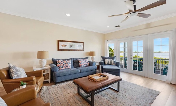 Indigo Reef Marina Homes House | Indigo Reef Resort Waterfront Villa 2 With Boat Dockage, Pool, and Sunset-View