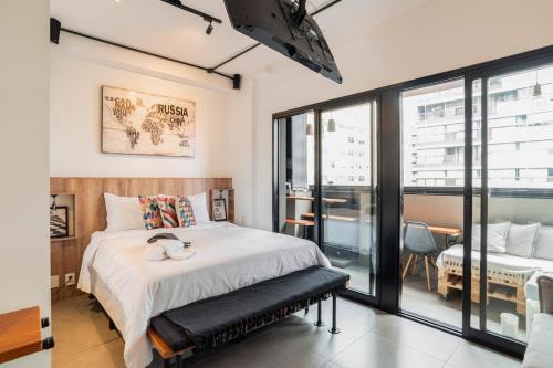 Pinheiros Apartment | INDUSTRIAL COZY MODERN LOFT 20m from Oscar Freire