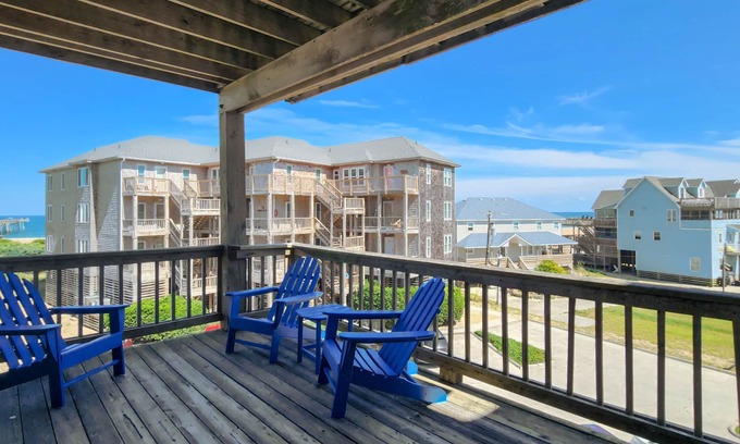 Avon Condo | Inviting Condo w/Shared Outdoor Pool, Central A/C, Free WiFi, and Ocean View