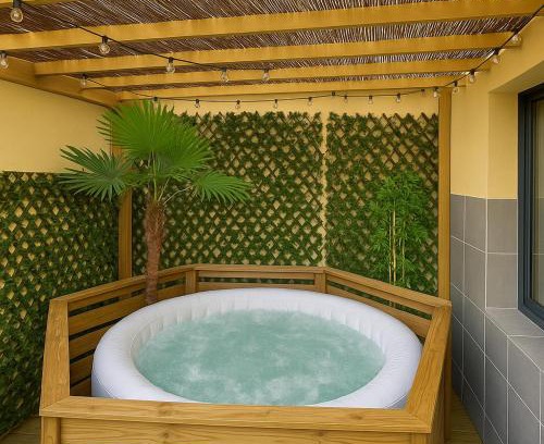 Cote Ouest Ormeaux Apartment | Jacuzzi extérieur privé sans aucun vis-à-vis