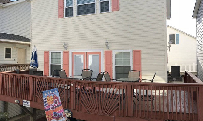 Surfside Beach House | Just 77 Steps To The Beach! Ocean view! Free Water Park! Located in Ocean Lakes