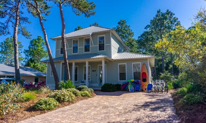 WaterSound West Beach House | Just A Short Walk to Lake and Beach. Best of Both! Walk to Old Florida Fish