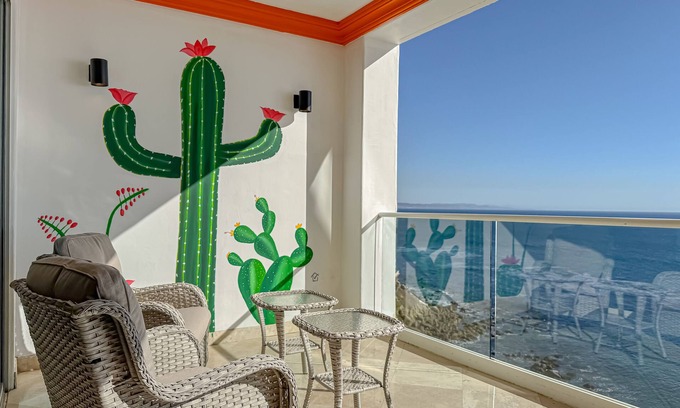 Rosarito Condo | JustViews-LasOlasCondo-Pools&Jacuzzis-2BR-Rosarito