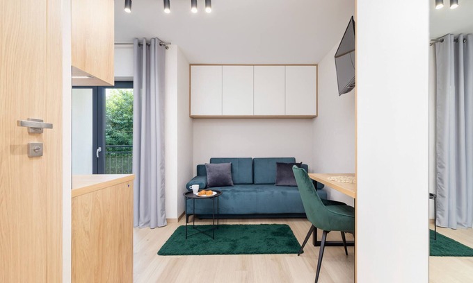 Warszawskie Apartment | Kątowa 10 | Modern Studio | Balcony | Home office