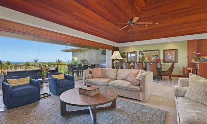 Kaupulehu House | Ke Alaula Villa 232B – Vibrant Ocean Views | Onsite Staff & Daily Housekeeping