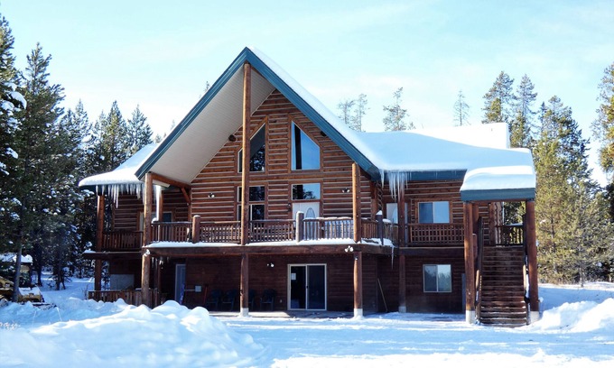 Island Park Cabin | Kilgore Mountain Hideaway = 28 guests. Snowmobilers heaven! Many trails nearby.