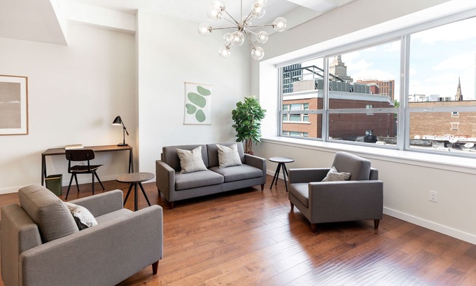 Central Business District Apartment | Kislak 402 Spacious 1BR Retreat Above the City