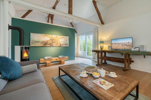 Langballig House | Klüterkammer, Ferienhaus auf Gutshof mit Kamin