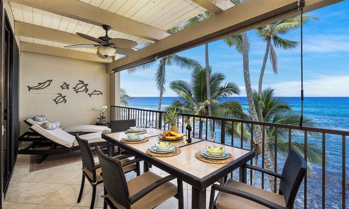 Kailua-Kona Condo | Kona Bali Kai 307 Oceanfront– 2BR/2BA Condo with Panoramic Views