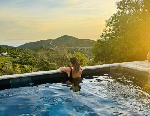 Andros Apartment | Kotseli - Sea View, Pool, Sunsets