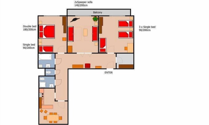 Nove Mesto Apartment | Kundera 3 BR 4 minutes walk from Wenceslas Square