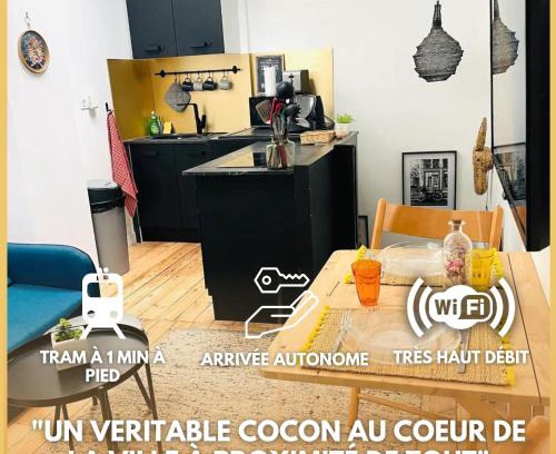 Talence Apartment | L'Arôme - Studio intimiste à deux pas du tram et des facultés