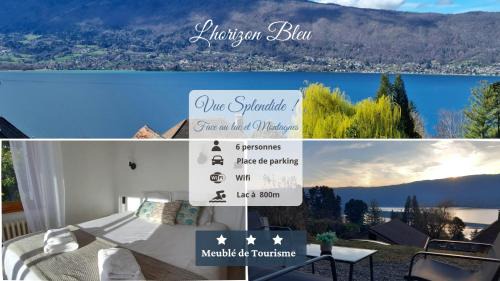 Veyrier-du-Lac Apartment | L'Horizon Bleu, Splendide vue sur le Lac Annecy, à 3mn du Lac