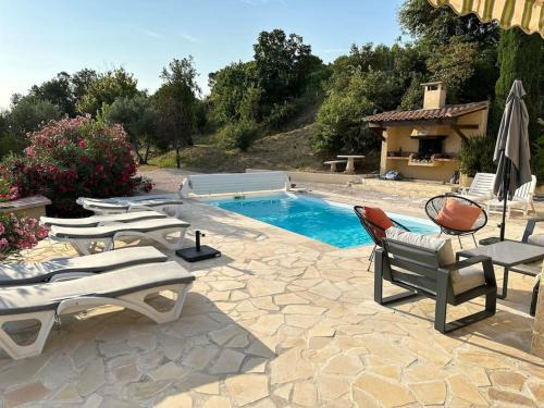 Ledignan Villa | L'oustal des cigales, villa avec piscine privée