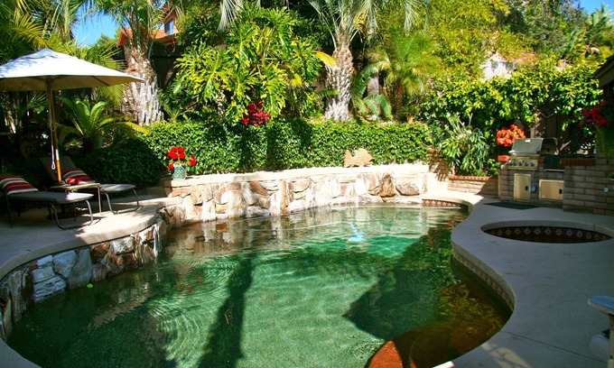 Carlsbad House | La Costa Tropical Oasis near Lagoon & Beach