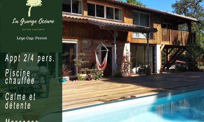 Lege-Cap-Ferret Apartment | La Grange Océane SPA & Piscine chauffée en saison