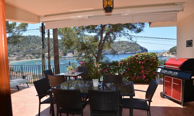 Puerto de Soller Villa | "La Oliva Port de Soller" fantastic views, private terraces, 5' Beach, BBQ